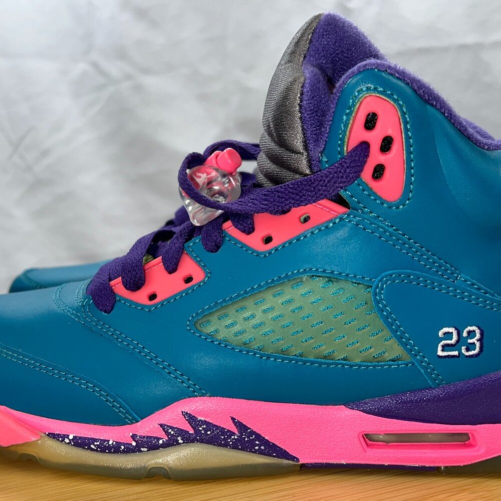 Air Jordan 5 Retro GS 'Tropical Teal' 440892-307 Youth Size 5/Women's Size 5.5